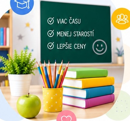 Školské pomôcky – knihy, ceruzky a tabuľa s výhodami: viac času, menej starostí, lepšie ceny